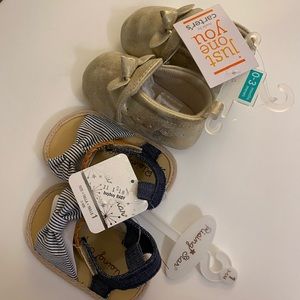 Set of 2 baby girl shoes, NWT